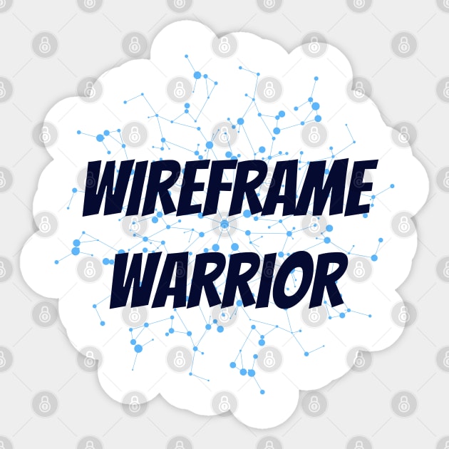 Wireframe Warrior UX Designers Sticker by dipdesai